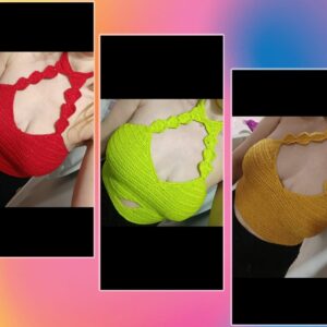 (Novo) Cropped crochê Pac Handmadee (Tam G)