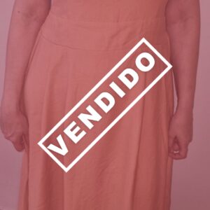 (Novo) Vestido Longo Pêssego com Alças Ruffled
