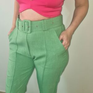 (Novo) Calça verde tipo alfaiataria.(Tam.M - única peça)